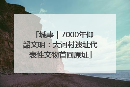 城事｜7000年仰韶文明：大河村遗址代表性文物首回原址