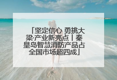 坚定信心 勇挑大梁·产业新亮点丨秦皇岛智慧消防产品占全国市场超四成