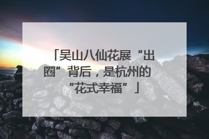 吴山八仙花展“出圈”背后，是杭州的“花式幸福”