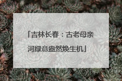 吉林长春：古老母亲河绿意盎然焕生机