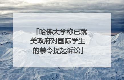 哈佛大学称已就美政府对国际学生的禁令提起诉讼