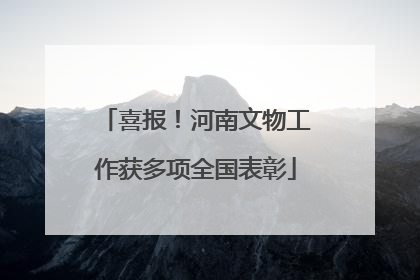 喜报！河南文物工作获多项全国表彰