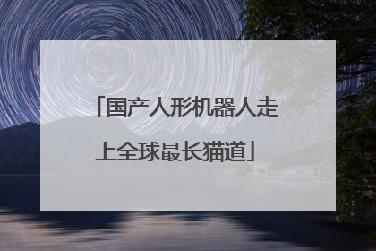 国产人形机器人走上全球最长猫道
