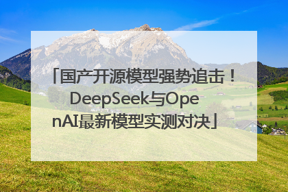 国产开源模型强势追击！DeepSeek与OpenAI最新模型实测对决