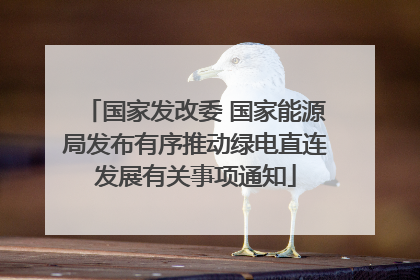 国家发改委 国家能源局发布有序推动绿电直连发展有关事项通知