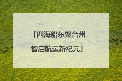 四海船东聚台州 智启航运新纪元