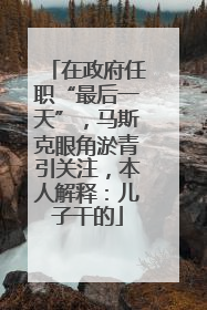 在政府任职“最后一天”，马斯克眼角淤青引关注，本人解释：儿子干的