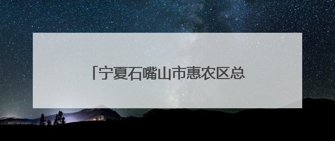 宁夏石嘴山市惠农区总工会持续深化“产改”