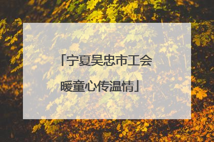 宁夏吴忠市工会暖童心传温情