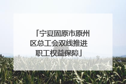 宁夏固原市原州区总工会双线推进职工权益保障