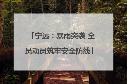 宁远：暴雨突袭 全员动员筑牢安全防线