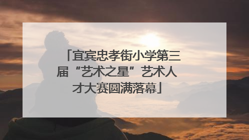 宜宾忠孝街小学第三届“艺术之星”艺术人才大赛圆满落幕