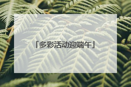 多彩活动迎端午