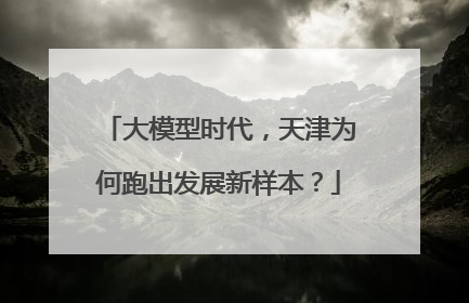 大模型时代，天津为何跑出发展新样本？