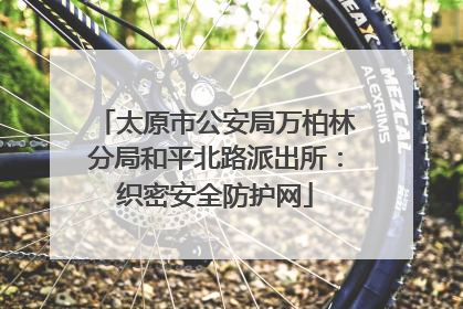 太原市公安局万柏林分局和平北路派出所：织密安全防护网