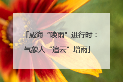 威海“唤雨”进行时：气象人“追云”增雨