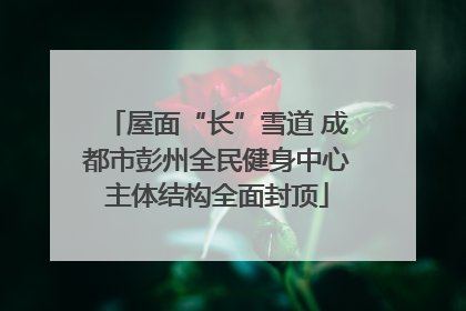 屋面“长”雪道 成都市彭州全民健身中心主体结构全面封顶