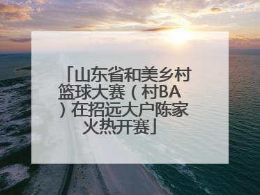 山东省和美乡村篮球大赛（村BA）在招远大户陈家火热开赛