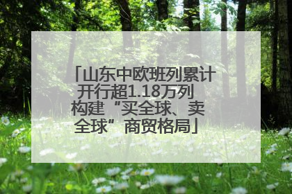 山东中欧班列累计开行超1.18万列 构建“买全球、卖全球”商贸格局