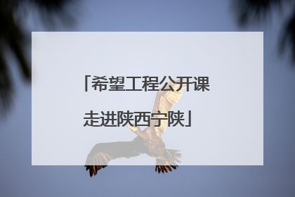 希望工程公开课走进陕西宁陕