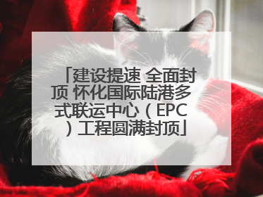 建设提速 全面封顶 怀化国际陆港多式联运中心（EPC）工程圆满封顶