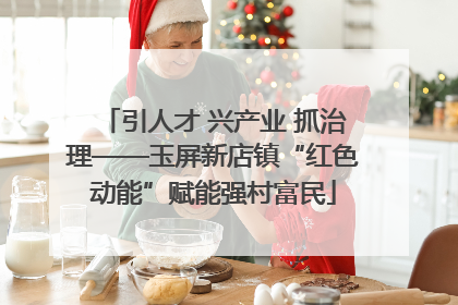 引人才 兴产业 抓治理——玉屏新店镇“红色动能”赋能强村富民