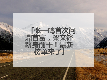 张一鸣首次问鼎首富，梁文锋跻身前十！最新榜单来了