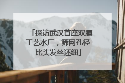 探访武汉首座双膜工艺水厂，筛网孔径比头发丝还细