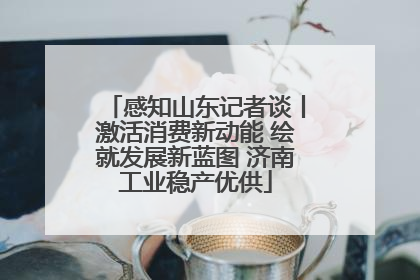 感知山东记者谈丨激活消费新动能 绘就发展新蓝图 济南工业稳产优供