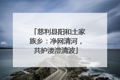 慈利县阳和土家族乡：净网清河，共护溇澧清波