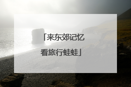 来东郊记忆 看旅行蛙蛙