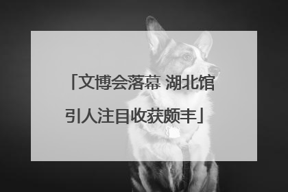文博会落幕 湖北馆引人注目收获颇丰