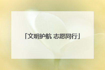 文明护航 志愿同行