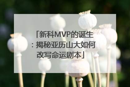新科MVP的诞生：揭秘亚历山大如何改写命运剧本