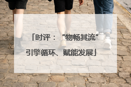 时评：“物畅其流”引擎循环、赋能发展