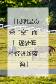 昆明呈贡乘“空”而上 逐梦低空经济新蓝海
