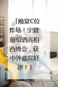 晚宴C位炸场！宁夏葡萄酒亮相西博会，获中外嘉宾好评！