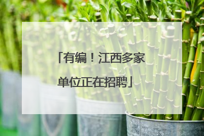 有编！江西多家单位正在招聘