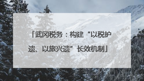 武冈税务：构建“以税护遗、以旅兴遗”长效机制