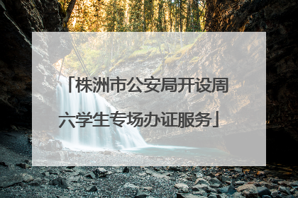 株洲市公安局开设周六学生专场办证服务