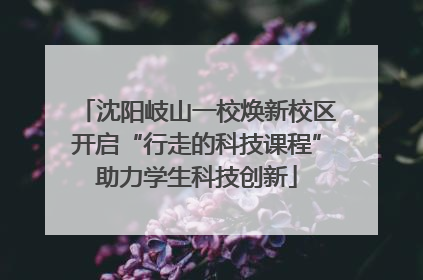 沈阳岐山一校焕新校区开启“行走的科技课程”助力学生科技创新