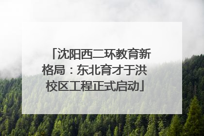 沈阳西二环教育新格局：东北育才于洪校区工程正式启动