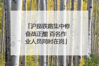 沪昆铁路集中修奋战正酣 百名作业人员同时在岗