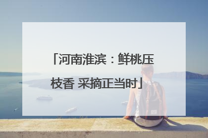 河南淮滨：鲜桃压枝香 采摘正当时