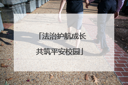 法治护航成长 共筑平安校园