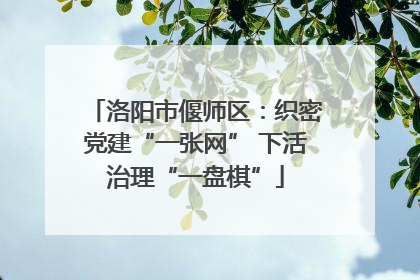 洛阳市偃师区：织密党建“一张网” 下活治理“一盘棋”