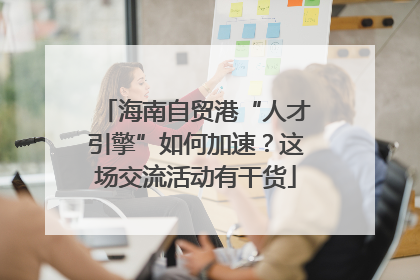 海南自贸港“人才引擎”如何加速？这场交流活动有干货