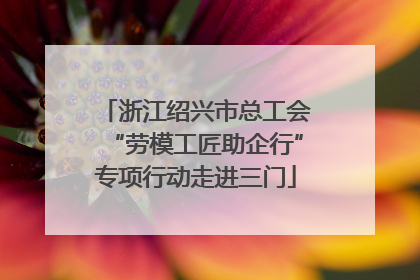 浙江绍兴市总工会“劳模工匠助企行”专项行动走进三门