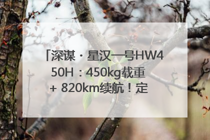 深谋・星汉一号HW450H：450kg载重+ 820km续航！定义低空运力新标准