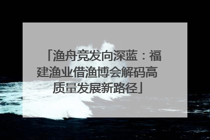 渔舟竞发向深蓝：福建渔业借渔博会解码高质量发展新路径